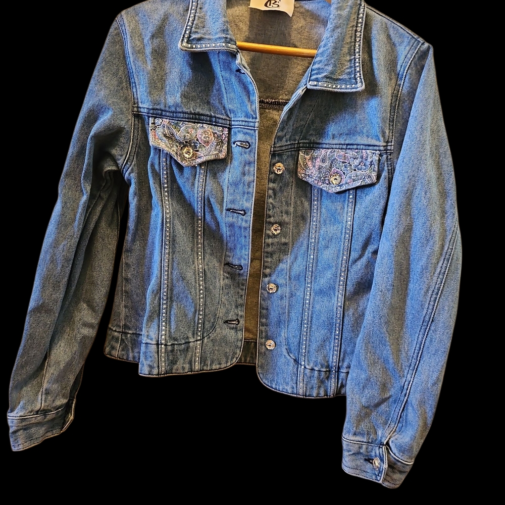 Swarovski Crystal Blue Denim Jacket